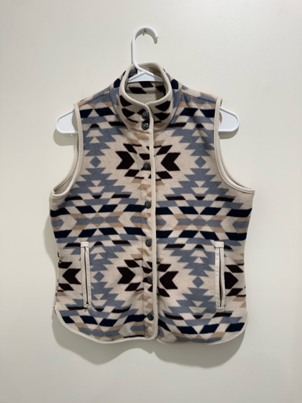 Shyanne Southwestern Aztec Fleece Vest‎ Snap Front Western Print XS - Picture 5 of 16